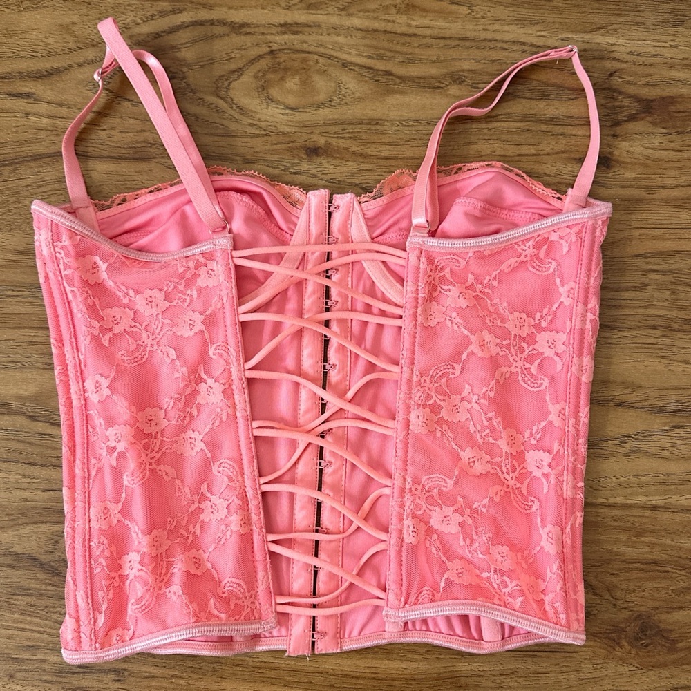 Pink corset top